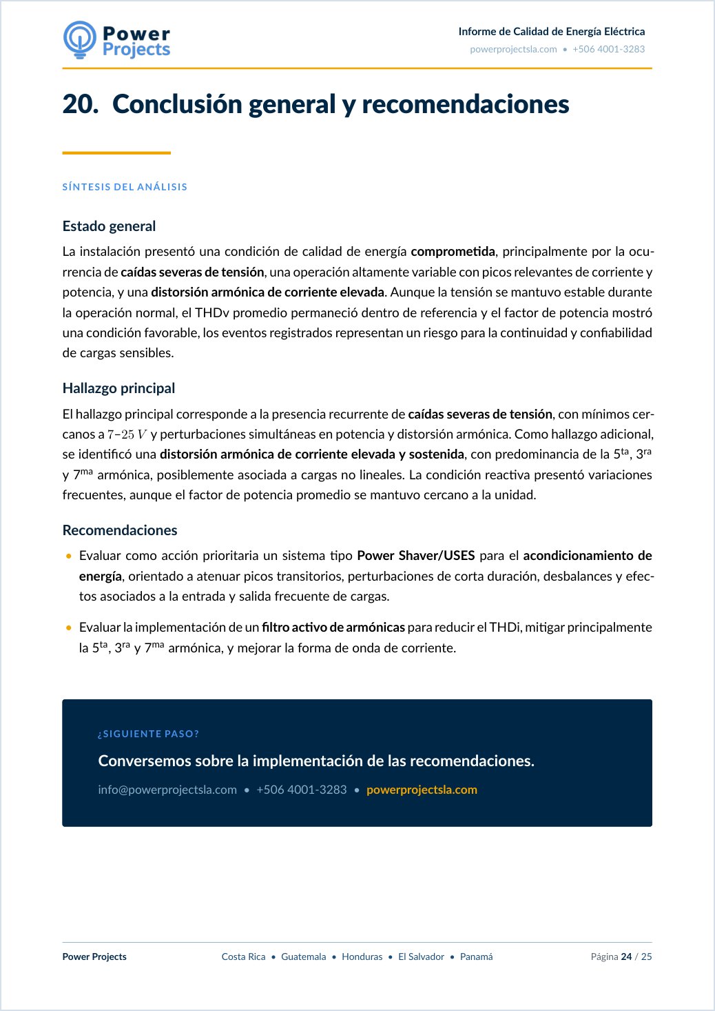 Conclusión general y recomendaciones